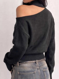 Cold-Shoulder Dropped Shoulder Sweater 101002178198297 31 Affordable Fashion Under $100 Jerry's Apparel 