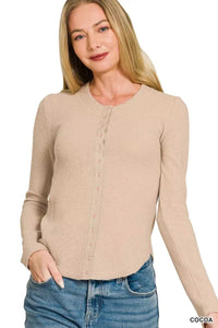 Zenana Double Knit Snap Button Shirts 100100849811750 28 Affordable Fashion Under $100 Jerry's Apparel 