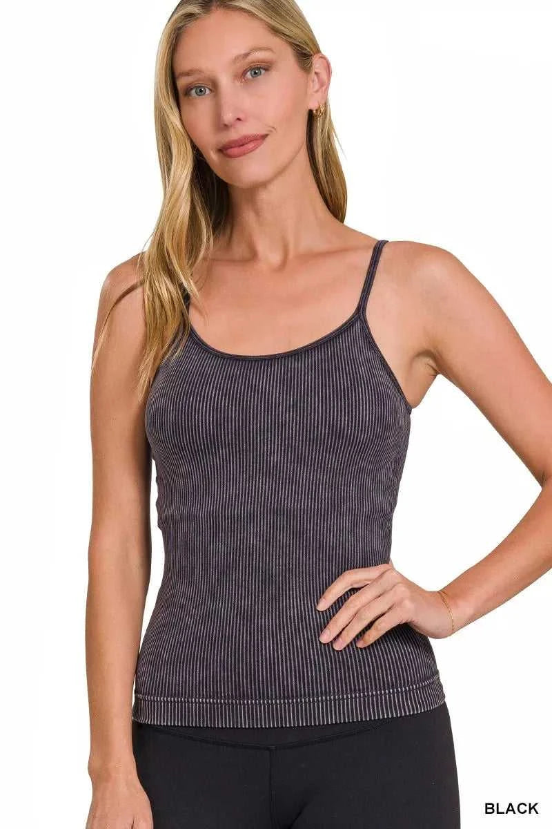 Zenana Stone Washed Ribbed Seamless Tank Top 100100279981011 25 Affordable Fashion Under $100 Jerry's Apparel 