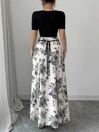 Floral Print Square Neck Maxi Dress 100100720622847 46 Affordable Fashion Under $100 Jerry's Apparel 