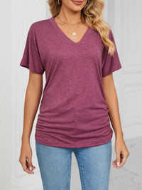 Casual V-Neck Short Sleeve T-Shirt 100100579648227 22 Affordable Fashion Under $100 Jerry's Apparel 