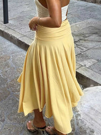 Flowy Ruched Waist Skirt 100100339808881 26 Affordable Fashion Under $100 Jerry's Apparel 