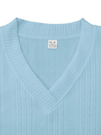Men's Full Size Casual Knit V-Neck Short Sleeve Top and Shorts Set Plus Size 100400200384867 38 Men's Sets Jerry's Apparel 