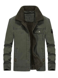 Men's Plus Size Solid Color Sherpa Lined Jacket 100400049406242 91 Affordable Fashion Under $100 Jerry's Apparel 