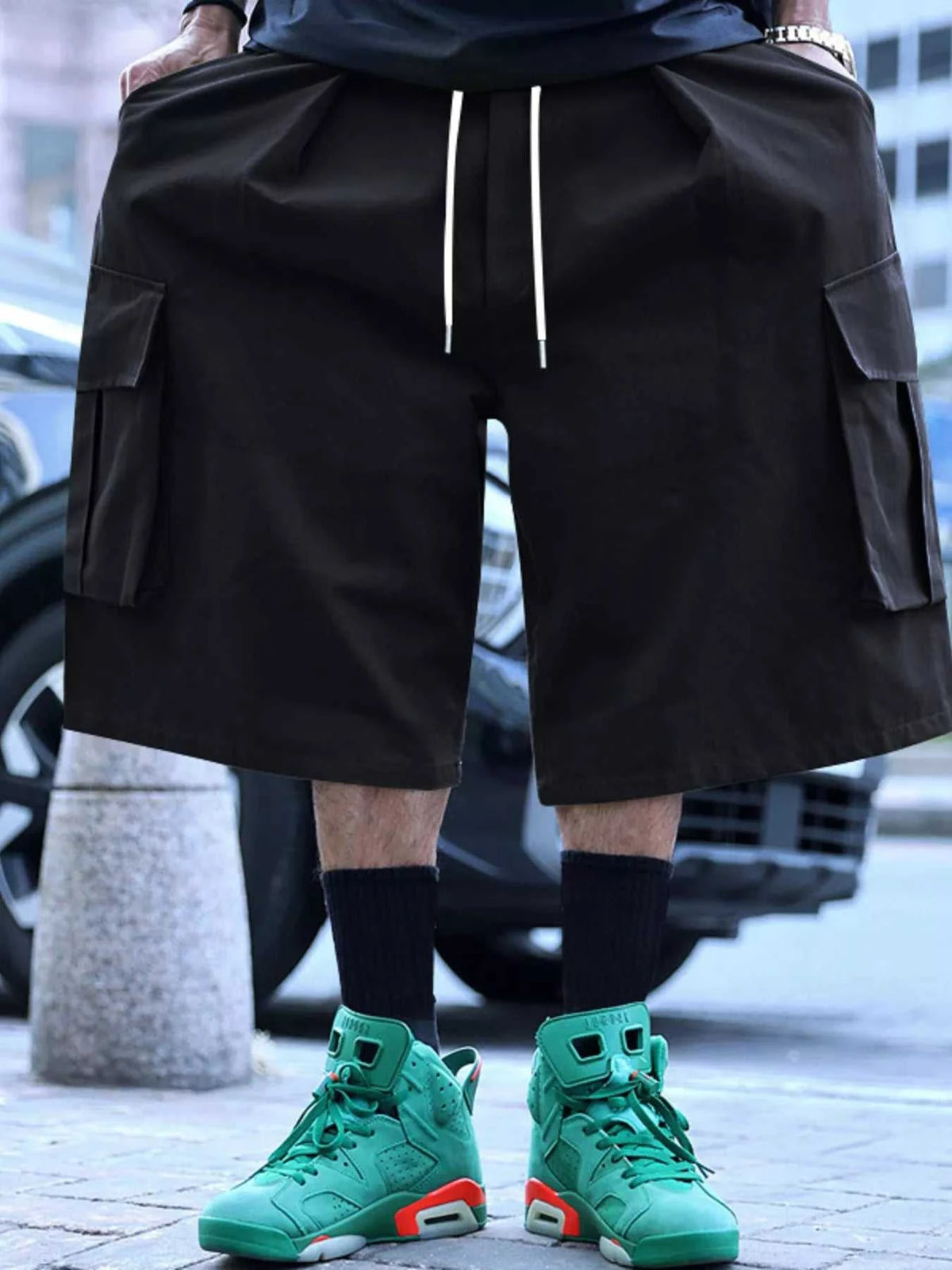 Men's Full Size Cargo Shorts with Drawstring Waist Plus Size 100400558150756 44 Affordable Fashion Under $100 Jerry's Apparel 