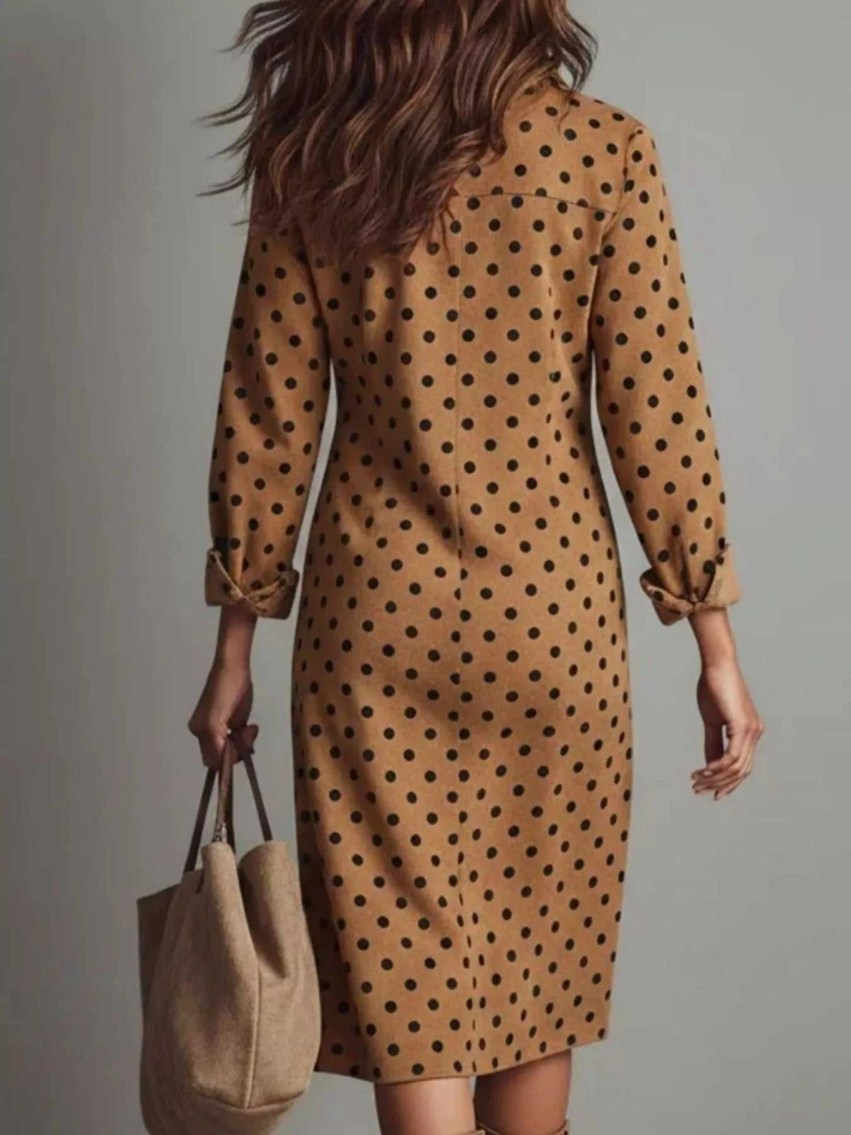 Polka Dot Button-Down Midi Dress 100100224916883 34 Gifts for Her Jerry's Apparel 