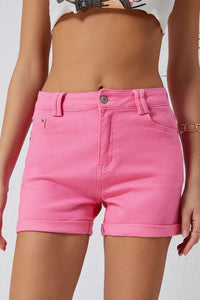 Buttoned Shorts with Pockets