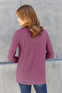 Full Size Round Neck Long Sleeve Top