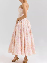 Floral Spaghetti Straps Midi Dress 101001005550846 56 Affordable Fashion Under $100 Jerry's Apparel 