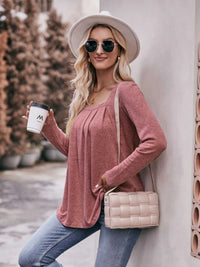 Square Neck Long Sleeve T-Shirt 100100618971989 31 Affordable Fashion Under $100 Jerry's Apparel 