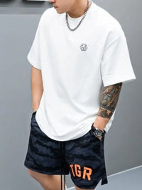 Men's Plus Size Round Neck Half Sleeve T-Shirt