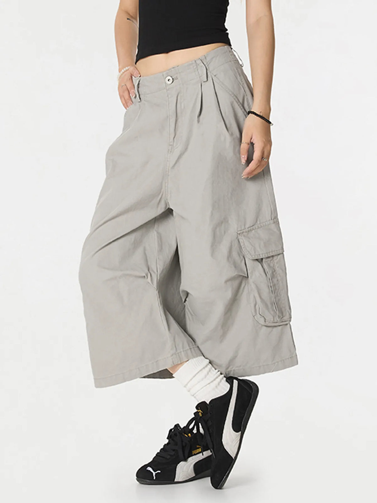 Men's Wide Leg Cargo Shorts