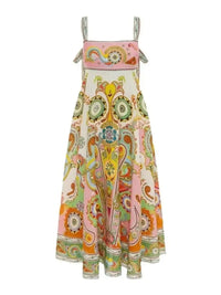 Printed Square Neck Cami Dress