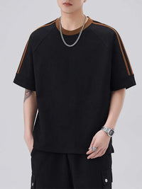 Men's Plus Size Striped Trim Casual T-Shirt 100400623701852 45 Affordable Fashion Under $100 Jerry's Apparel 