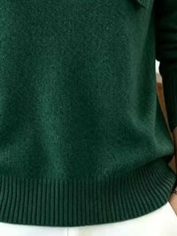 Full Size Asymmetric Ribbed Collar Sweater Plus Size 101002369014194 47 Affordable Fashion Under $100 Jerry's Apparel 