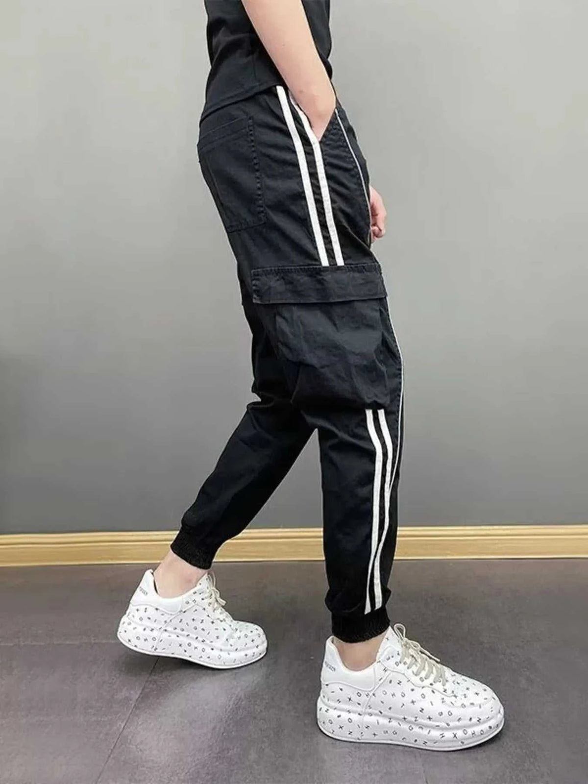 Men's Plus Size Side Striped Joggers 100400648051319 37 Affordable Fashion Under $100 Jerry's Apparel 