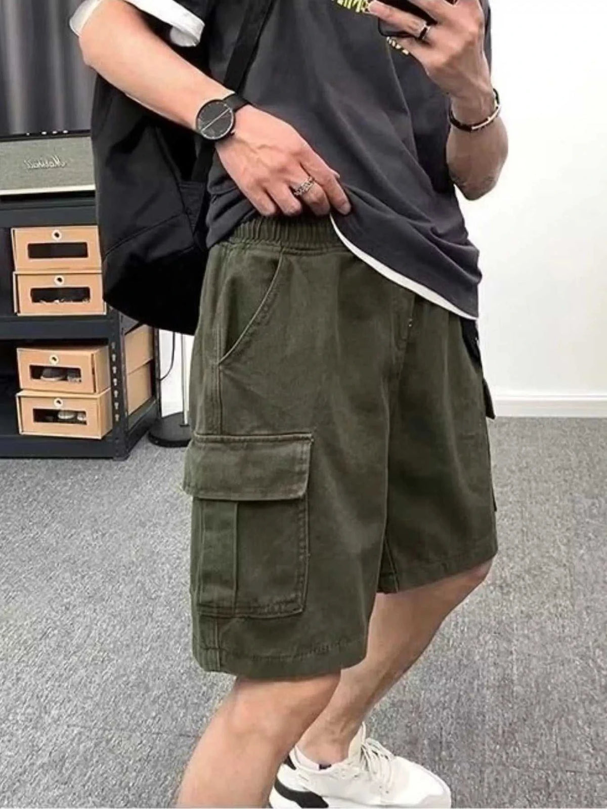 Men's Plus Size Casual Cargo Shorts 100400352991773 24 Affordable Fashion Under $100 Jerry's Apparel 