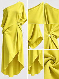 Full Size One-Shoulder Asymmetric Hem Midi Dress Plus Size 101001732260581 53 Gifts for Her Jerry's Apparel 