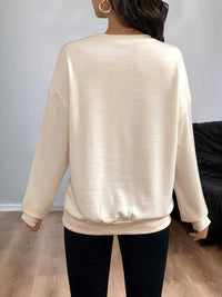 Sequined Bow Round Neck Sweatshirt 100100080296856 39 Affordable Fashion Under $100 Jerry's Apparel 