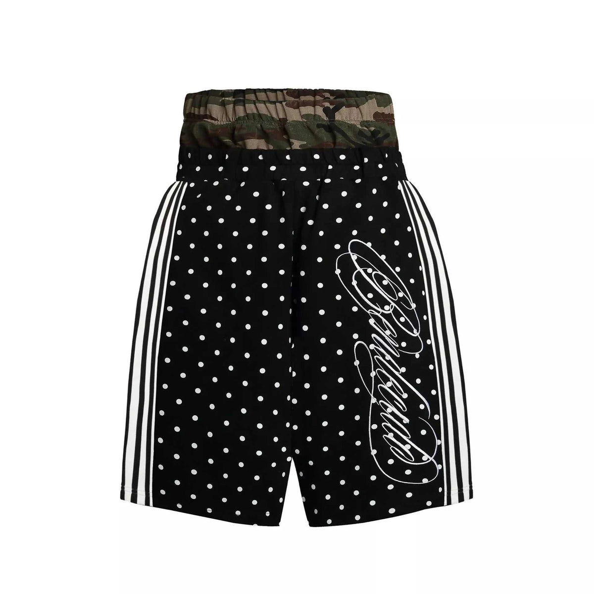 Men's Polka Dot Boxing Shorts with Camouflage Waistband 100400580219916 134 Gifts for Him Jerry's Apparel 