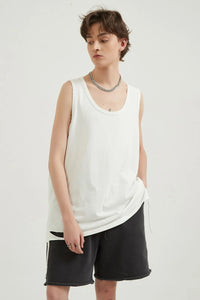 Men's Round Neck Wide Strap Tank