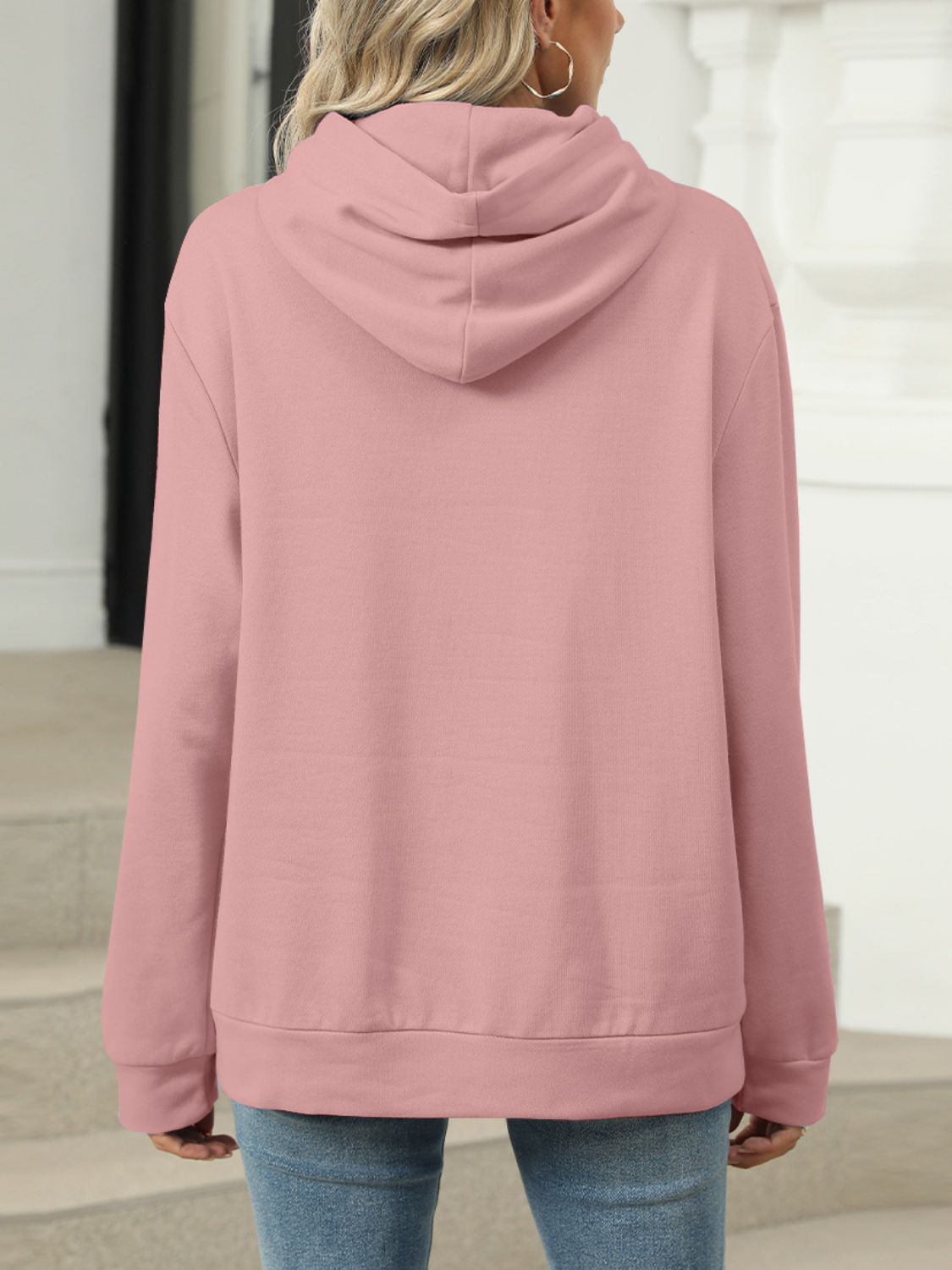 Pocketed Long Sleeve Hoodie