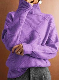 Argyle Pattern Turtleneck Sweater 101002205709319 52 Affordable Fashion Under $100 Jerry's Apparel 