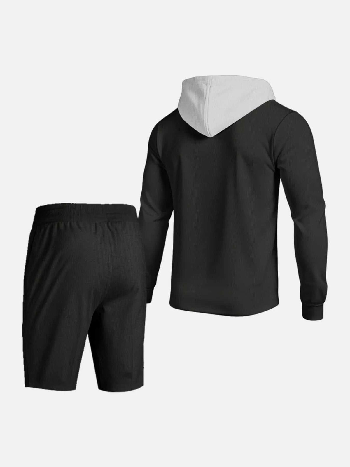Men's Full Size Casual Hooded Button-Up Top and Shorts Set Plus Size 100400355175188 41 Affordable Fashion Under $100 Jerry's Apparel 