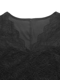 Elegant Lace and Velvet Midi Dress 100100555339596 39 Affordable Fashion Under $100 Jerry's Apparel 