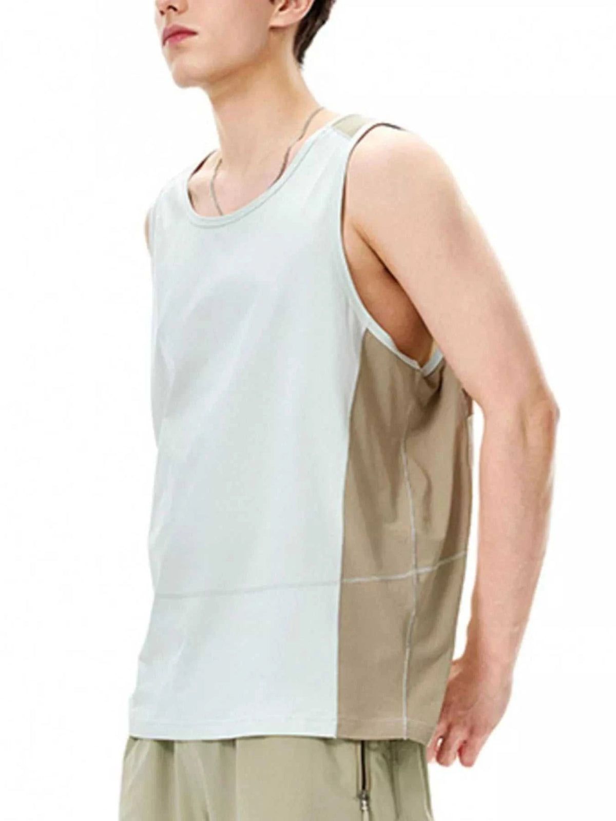 Men's Color Block Round Neck Tank 100400253160101 76 Affordable Fashion Under $100 Jerry's Apparel 