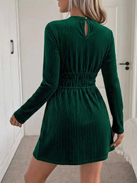Ribbed Keyhole Long Sleeve Mini Dress 101001690888742 49 Affordable Fashion Under $100 Jerry's Apparel 
