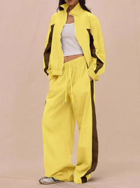 Color-Block Tracksuit and Wide-Leg Pants Set 100100146894386 85 Affordable Fashion Under $100 Jerry's Apparel 