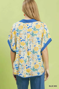 Umgee Floral Print Oversized Top 100100961221937 49 Affordable Fashion Under $100 Jerry's Apparel 