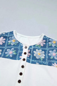 Floral Short Sleeve T-Shirt 100100614801878 27 Affordable Fashion Under $100 Jerry's Apparel 