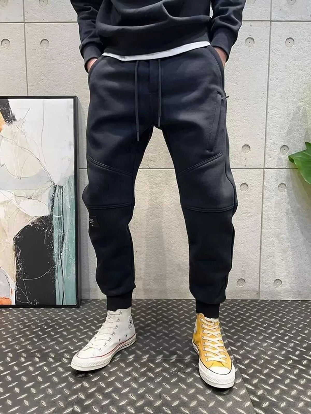 Men's Plus Size Drawstring Pocketed Joggers 100400904116613 43 Affordable Fashion Under $100 Jerry's Apparel 