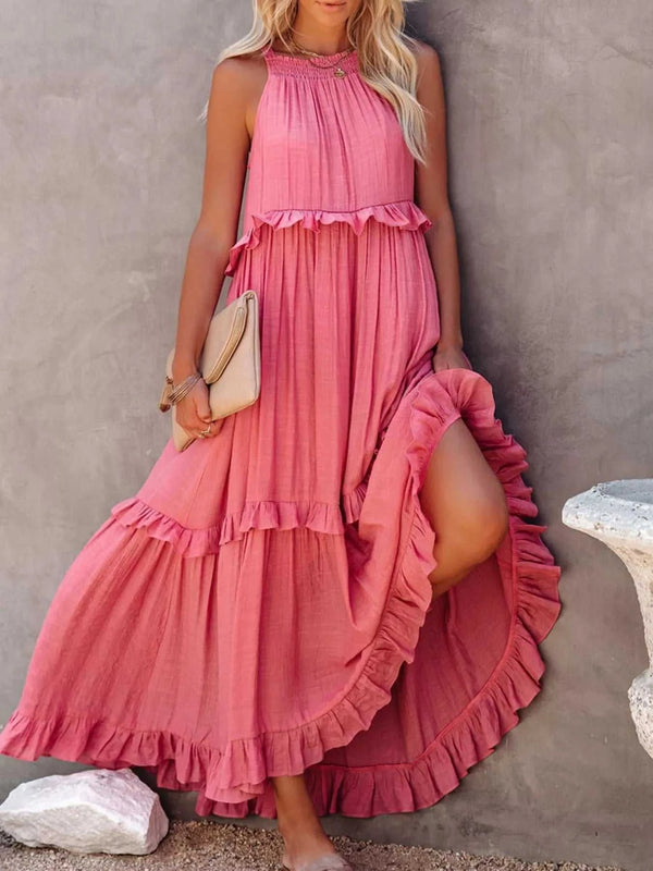 Ruffled Tiered Sleeveless Maxi Dress 100100900580027 49 Affordable Fashion Under $100 Jerry's Apparel 