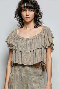 POL Off-Shoulder Ruffle Crop Top 100100498841884 45 Affordable Fashion Under $100 Jerry's Apparel 