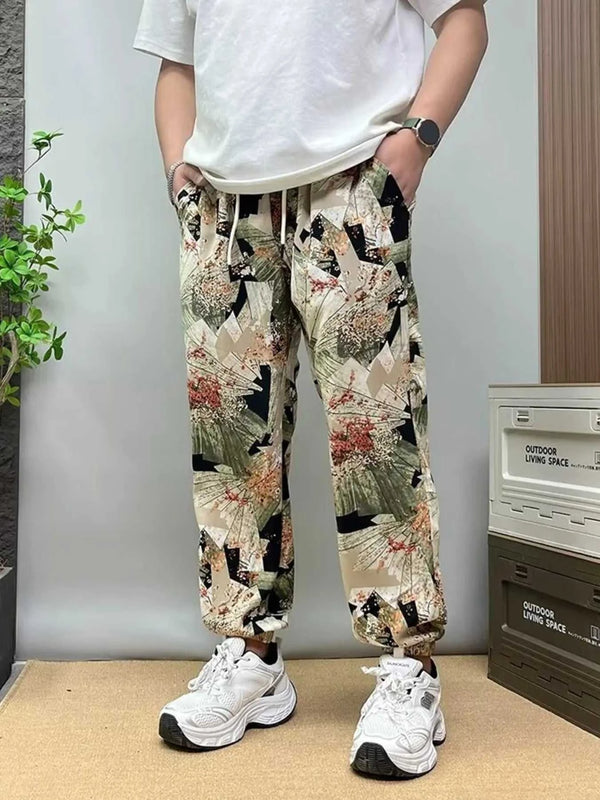 Men's Plus Size Drawstring Printed Joggers 100400272589610 32 Affordable Fashion Under $100 Jerry's Apparel 