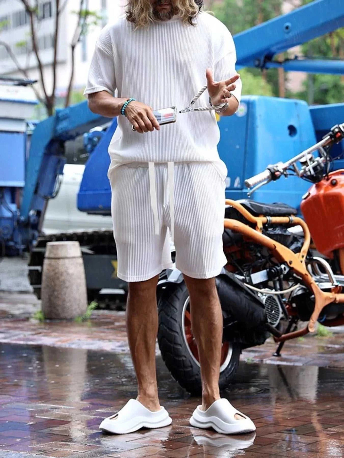 Men's Full Size Short Sleeve Top and Shorts Set Plus Size 100400751255391 43 Gifts for Him Jerry's Apparel 