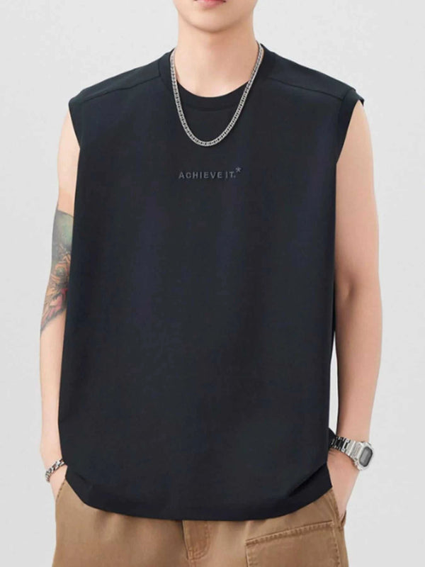 Men's Plus Size Letter Round Neck Tank 100400255866205 78 Affordable Fashion Under $100 Jerry's Apparel 