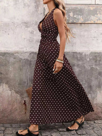 Halter Neck Polka Dot Maxi Dress 100100149942479 36 Affordable Fashion Under $100 Jerry's Apparel 