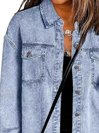 Frayed Hem Button Up Denim Jacket 101003454841681 50 Affordable Fashion Under $100 Jerry's Apparel 