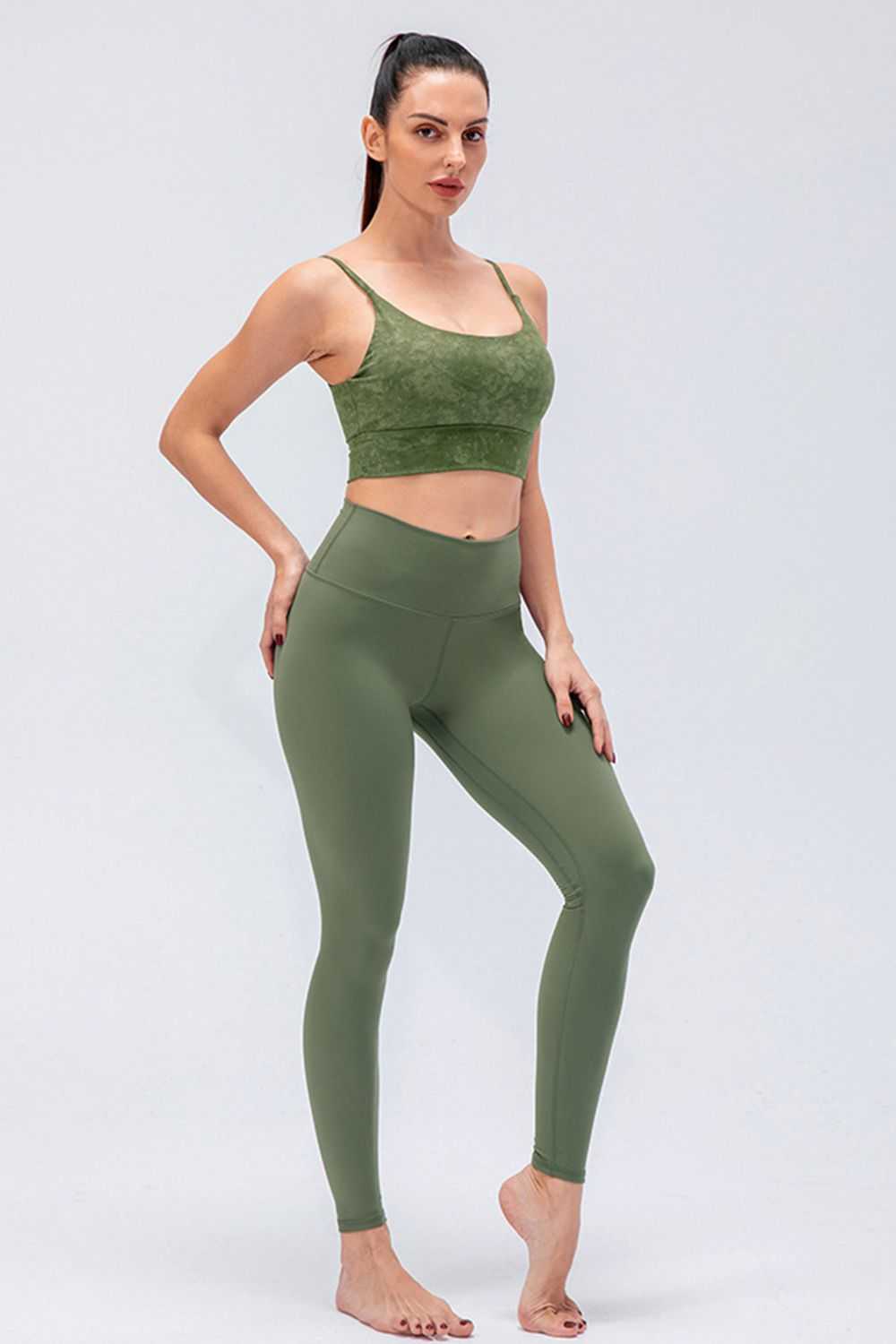Wide Waistband Slim Fit Active Leggings 100100209766860 38 Affordable Fashion Under $100 Jerry's Apparel 