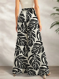 Printed Wide Leg Pants