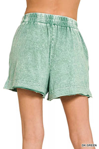 Zenana Halo Snow Washed Exposed Seam Top & Shorts Set 100100554881174 45 Affordable Fashion Under $100 Jerry's Apparel 