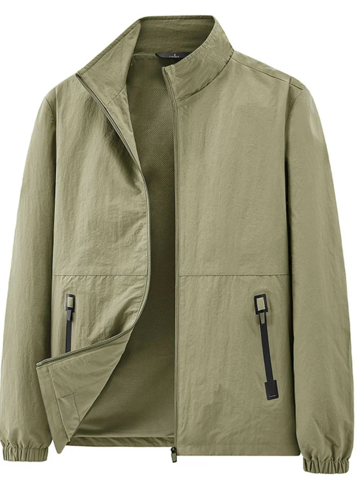 Men's Plus Size Zip Up Long Sleeve Jacket 100400232521161 77 Affordable Fashion Under $100 Jerry's Apparel 