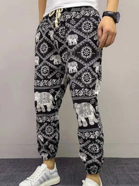 Men's Plus Size Printed Drawstring Joggers 100400682131694 34 Affordable Fashion Under $100 Jerry's Apparel 