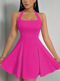 Halter Neck Sleeveless A-Line Mini Dress 101001141853231 35 Gifts for Her Jerry's Apparel 