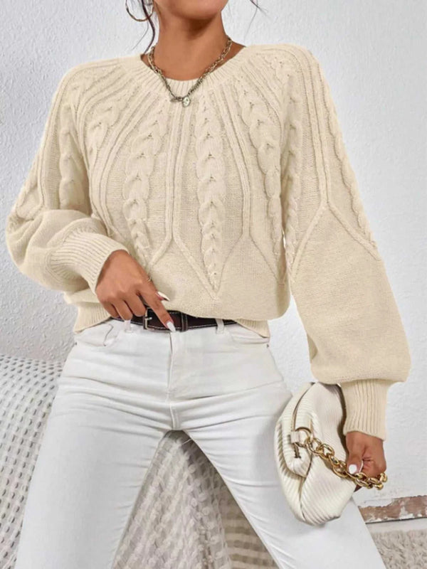 Cable Knit Long Sleeve Sweater 100100200217752 36 Affordable Fashion Under $100 Jerry's Apparel 