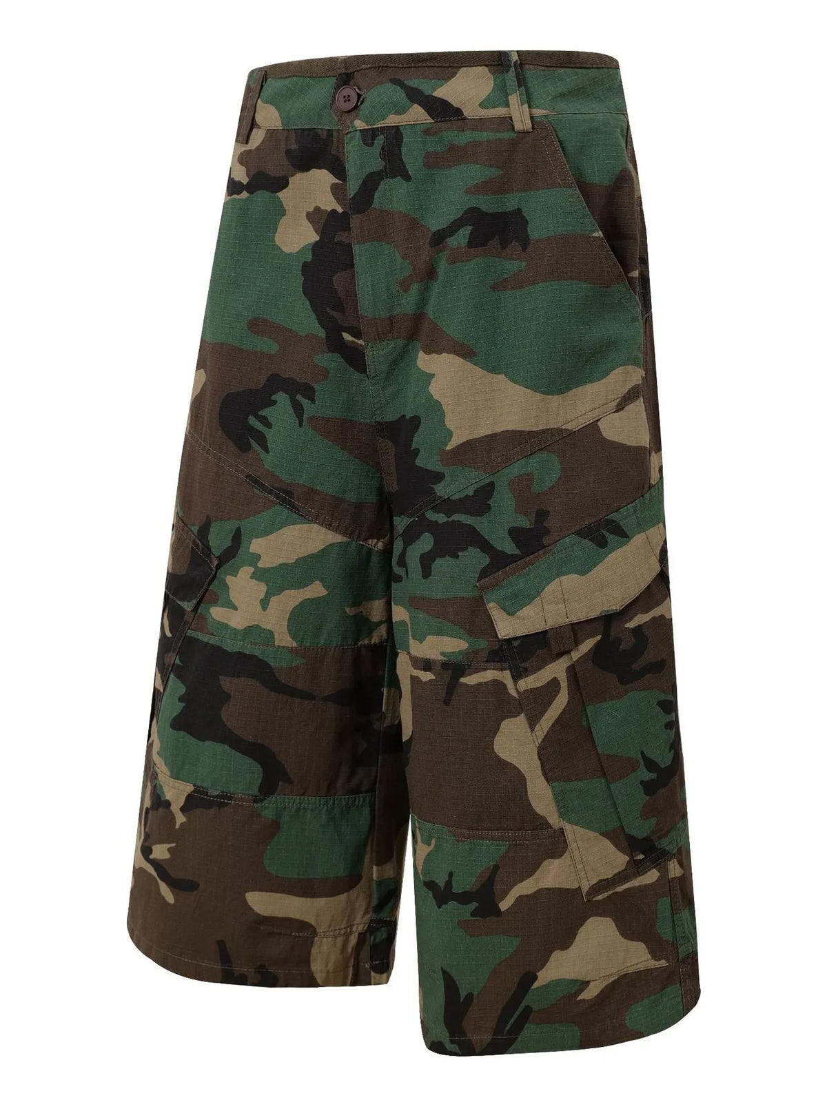 Men's Oversized Camouflage Cargo Shorts